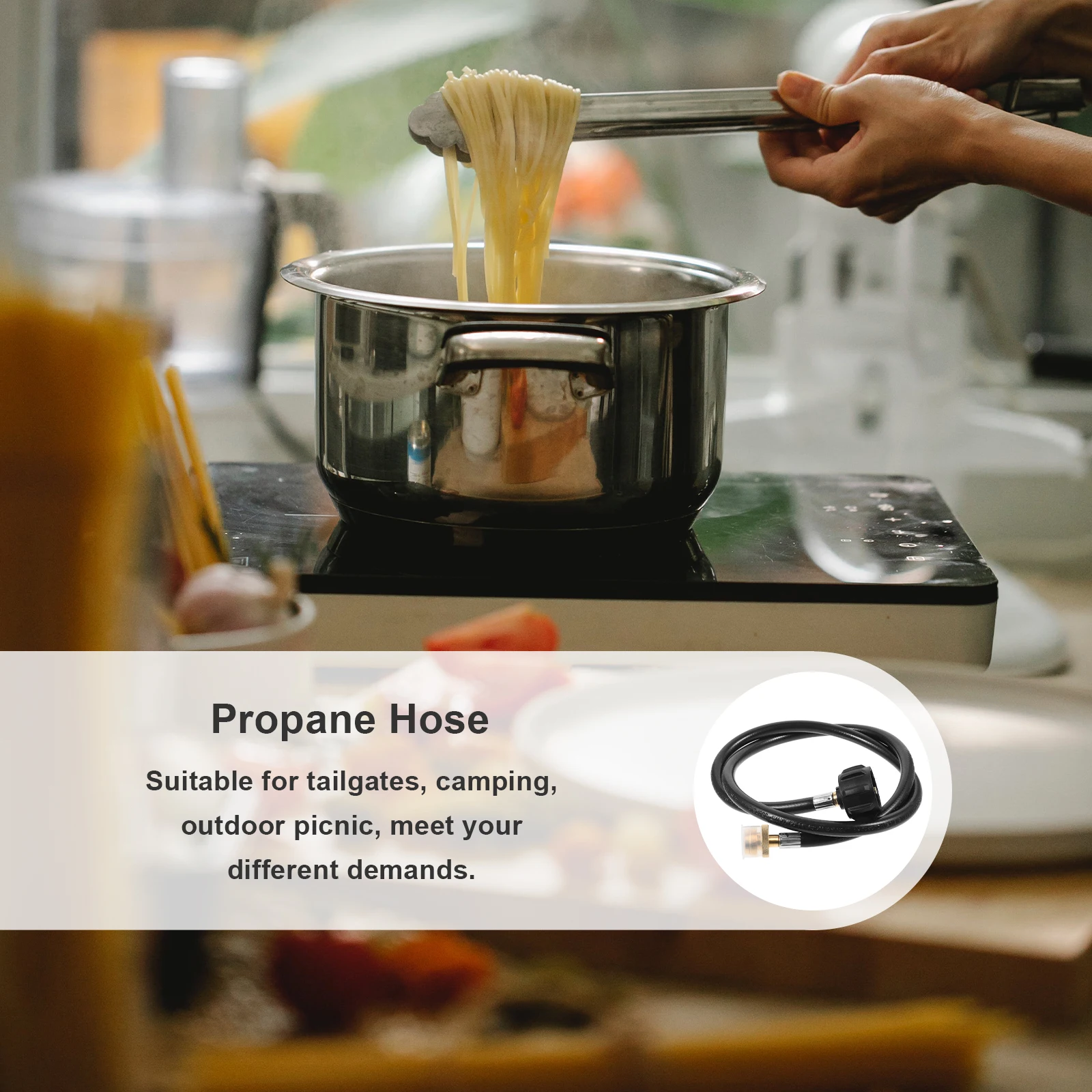 

Propane Conversion Tube 4FT PE Adapter Camping BBQ Hose Tank Reduced Pressure Connector Kitchen Barbecue Supplies