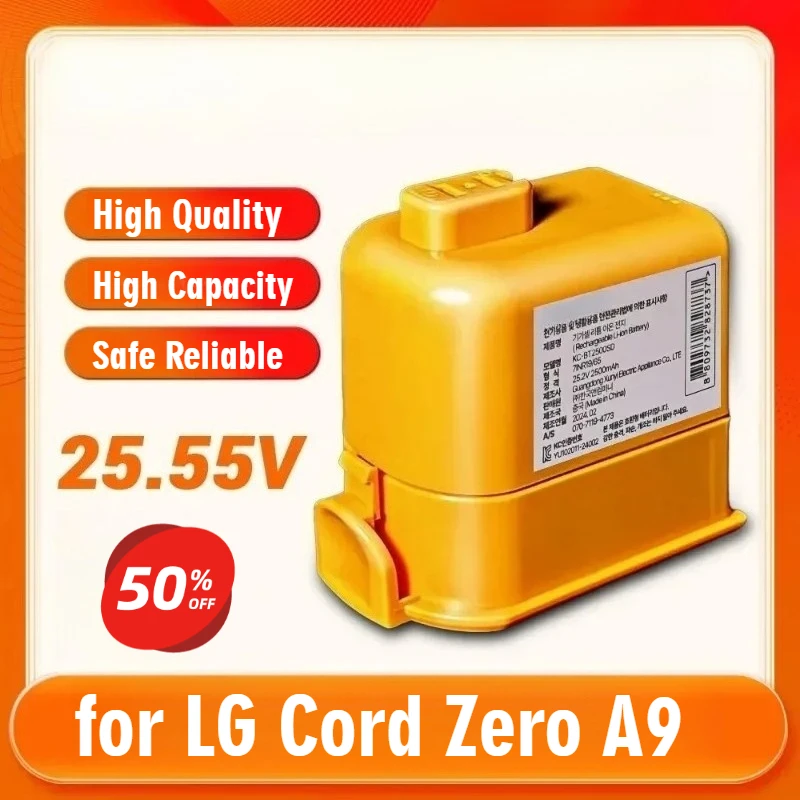 

Code Zero Battery EAC63382208 EAC63758601 for LG Cord Zero A9 Plus A9 Max A9K Pro A9M A9MASTER2X A9MULTI A9MULTI2X A9PETNBED