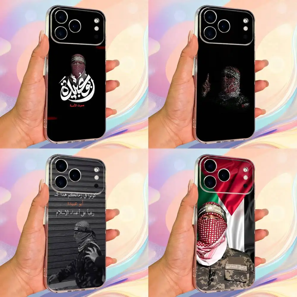 

Flag Art A-Abu O-Obaida Phone Case For iPhone 14,13,12,11,17,16,15,Pro,Max,Plus,X,XS,XR,SE,Mini Transparent Soft Cover