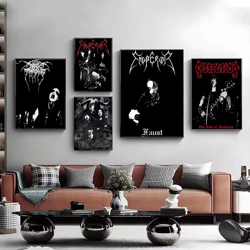 Band D-DarkthroneS Classic Poster Stylish Wall Art Print for Living Room Bedroom Study Office Café Home Decor Modern Gift