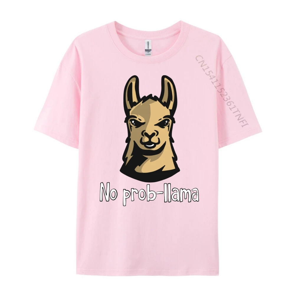 

No Prob Llama Cute Llama Lovers Брендовая футболка Мужская мужская роскошная футболка большого размера Мужская женская футболка высокого качества Camisas De Hombre