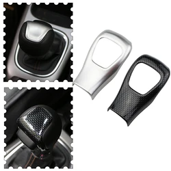 AT Car Gear Head Shift Knob Cover Sequins Trim for Jeep Compass 2017 - 2020 Renegade 2015-2022 Car Shift Knob Cover Sticker