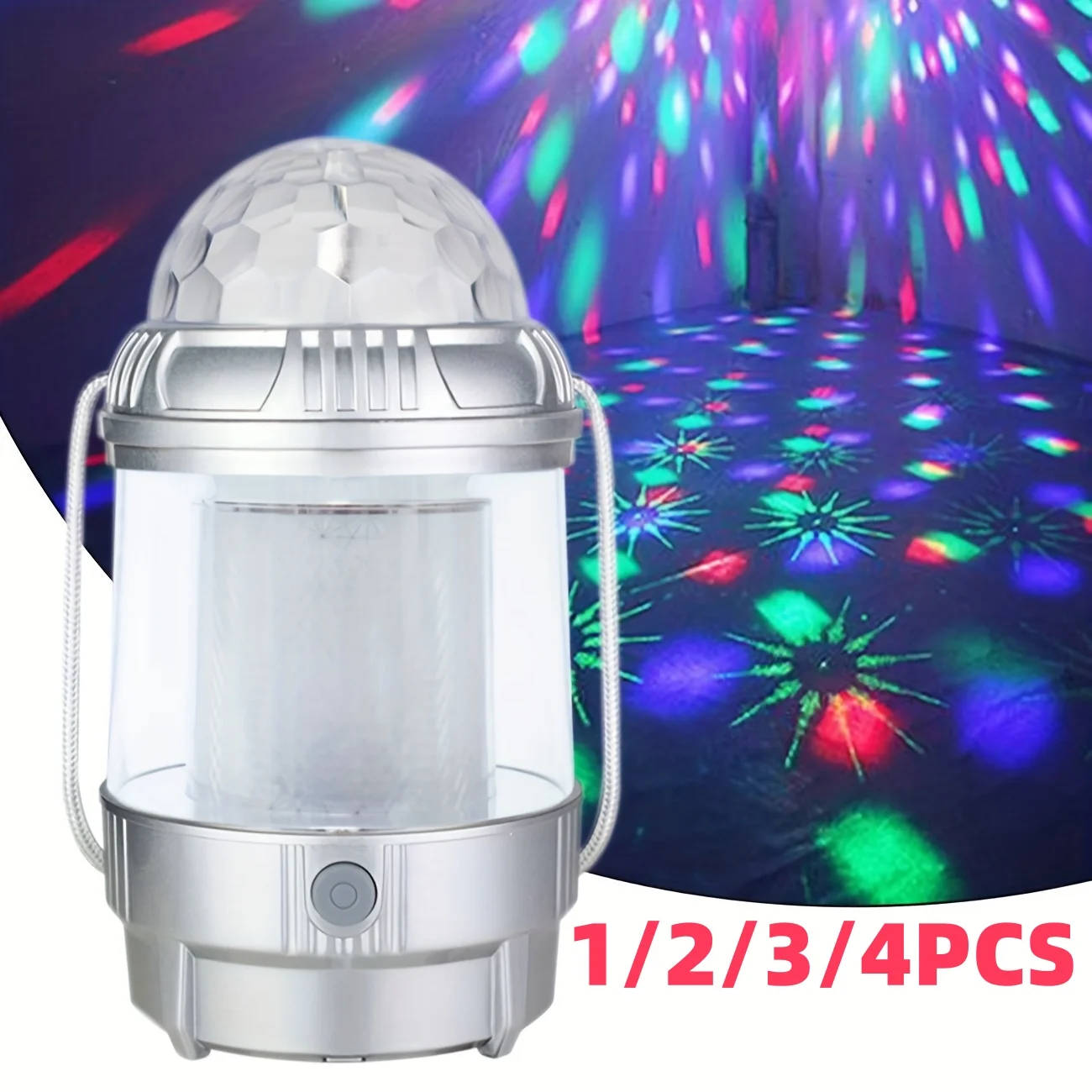Lanterne de Camping LED Rechargeable, PowerBank 1500mAh, 3 Modes d'éclairage, lumière de scène, pour décoration d'halloween, noël, intérieur, 1 à 4 pièces.