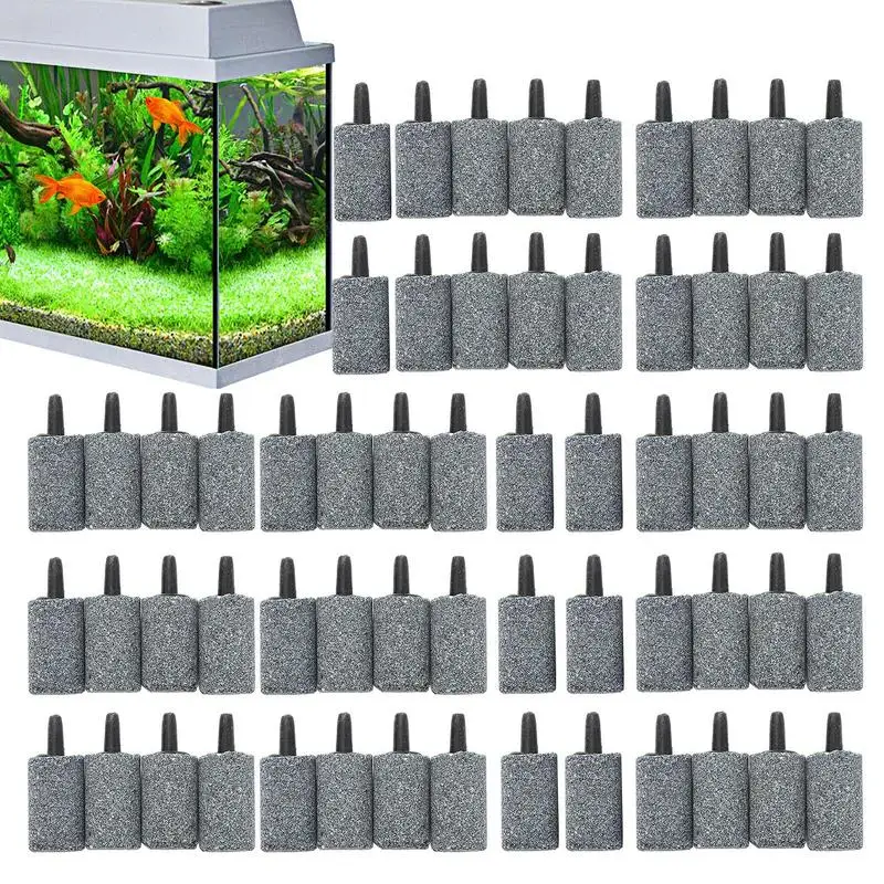 Air Stone For Aquarium Fish Tank Aquarium Airstone Aerator Diffuser 60 Pcs Tank Bubbler Aerator Stone Bubble Diffuser Aquarium