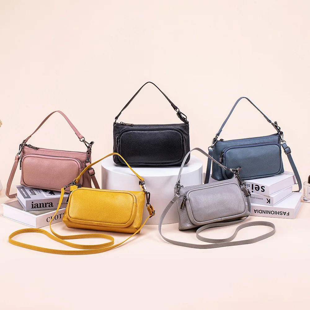 

Genuine Leather Purse for Women Soft Leather Hobo Crossbody with 2 Detachable Straps Large Womens Purses and Handbags