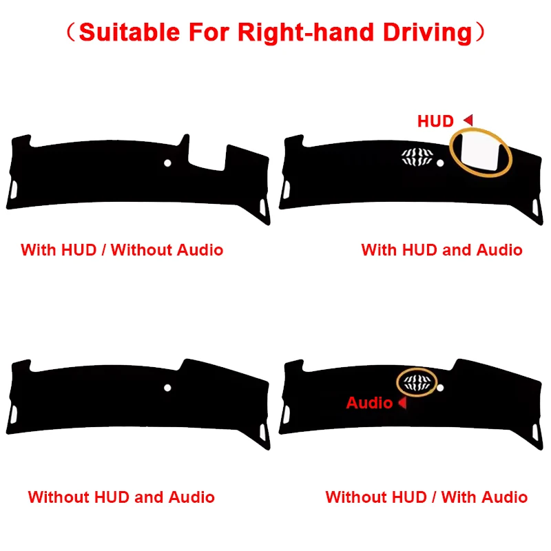 Car Dashboard Cover Sun Shade For Kia Niro II 2022 2023 2024 2025 Dash Mat Carpet Cushion Mat Accessories Anti-dirty Pad