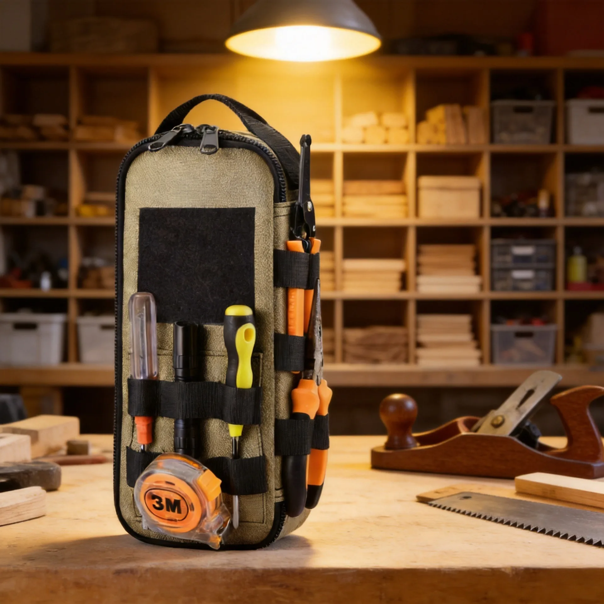 New Heavy Duty Small Tool Bag Pouch Portable Utility Organizer Case Perfect for EDC, Motorcycle, Road Bike, Electricians