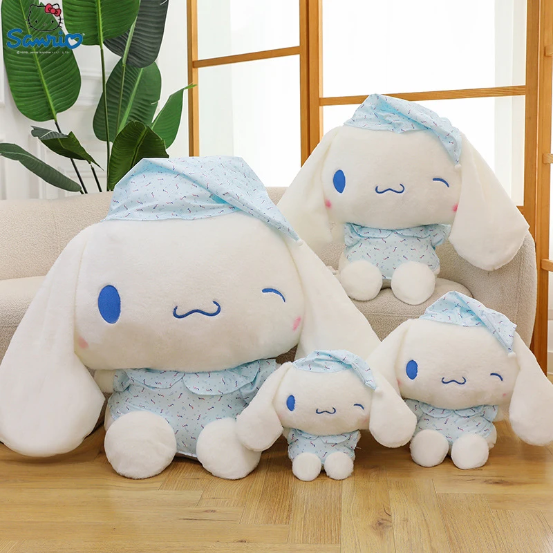 2025 New Sanrio Blue Cartoon Pajamas Yugui Dog Doll Pillow Plush Toy Christmas Decoration Ornament Cute Doll Christmas Gift