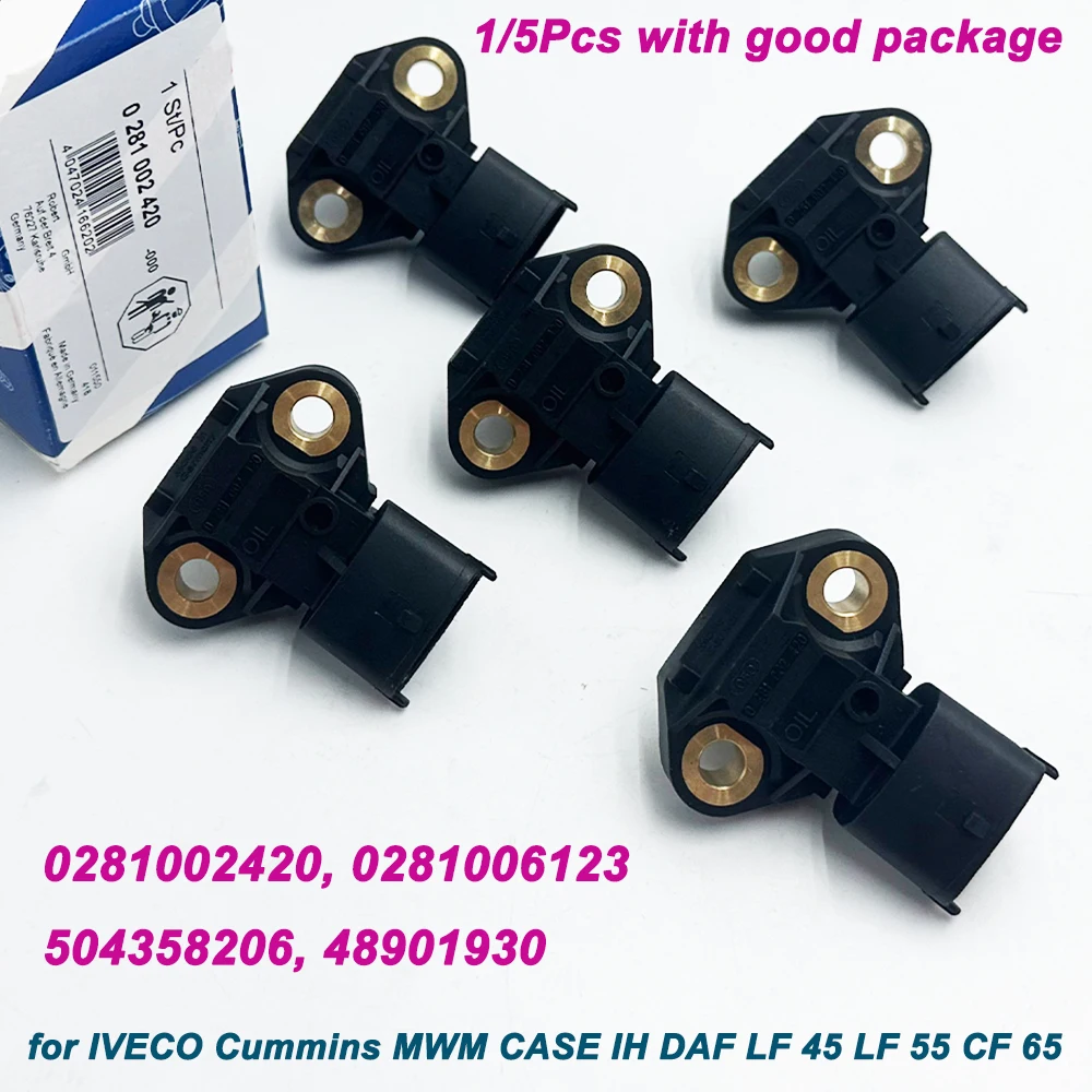 

High Quality 0281002420 4890193 0281006123 MAP Intake Manifold Pressure Sensor For I-veco New Holland V-olvo MAN