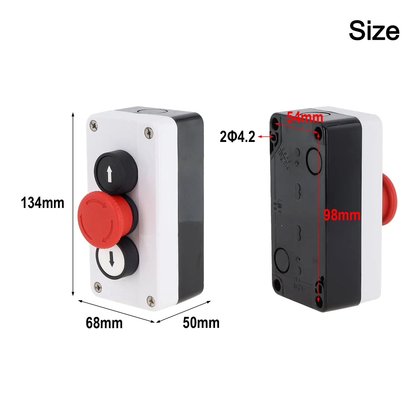 

IP65 Switch Box Power Control Box 3-digit Model ABS+metal Material High Safety Switch For Industrial Environments