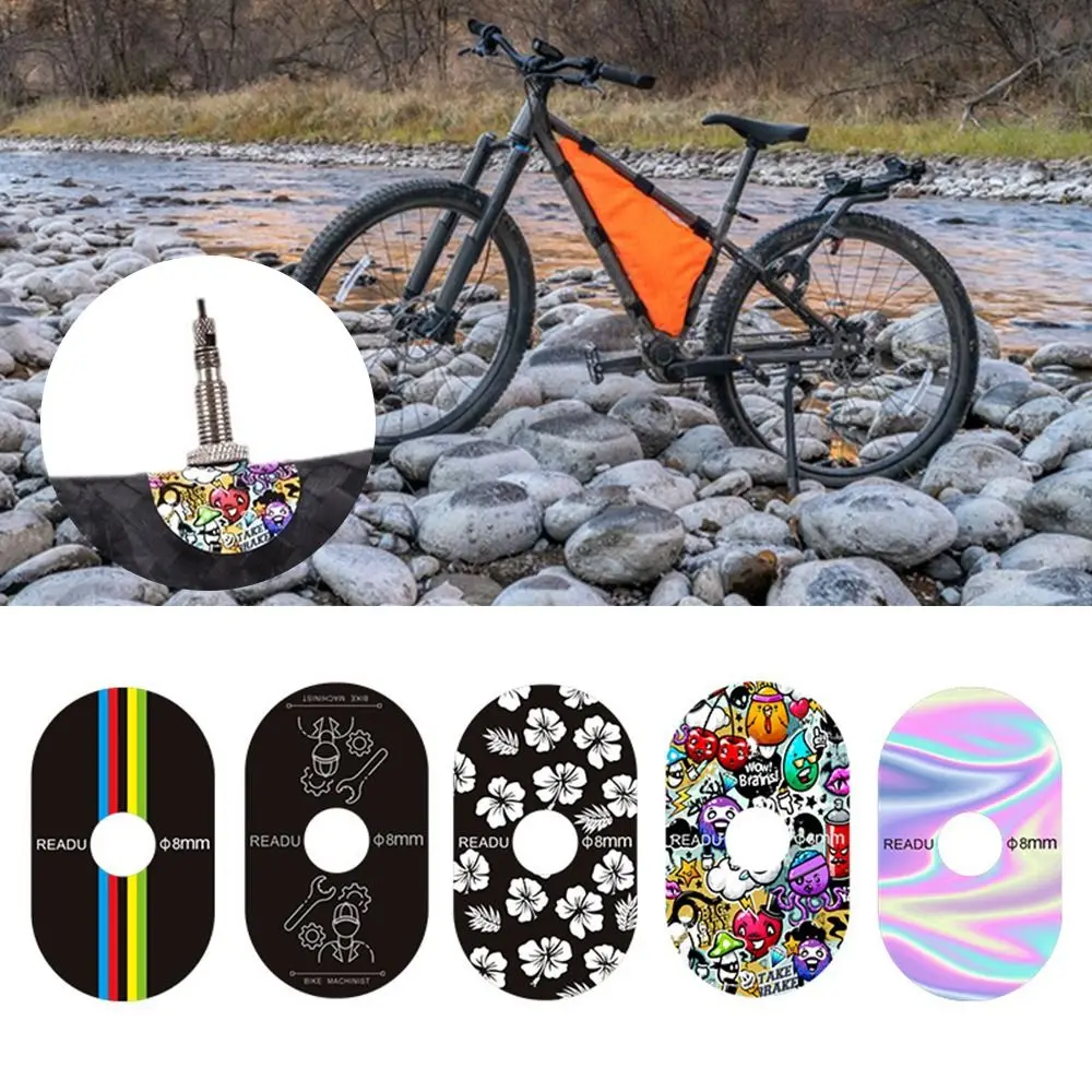 3PCS/Set Multicolor Bicycle Valve Sticker MTB/Road Bike Cycling Accessories Bike Valve Pad Stickers Equipment Waterproof