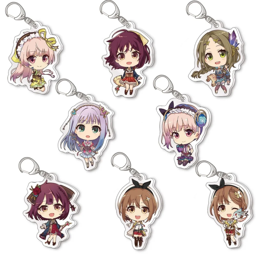 Anime Peripheral Store Lila Empel Klaudia Tao 25th Anniversary Acrylic HD Characters Keychain Pendant Fans Charm Gifts About 6cm