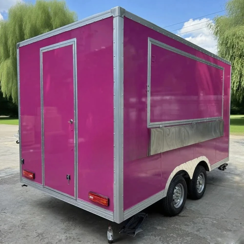 

Kitchen Fast Food Truck Mobile Fast Food Van Coffee Carts Hot Dog Ice Cream Pizza Trailer Comprar Food Truck