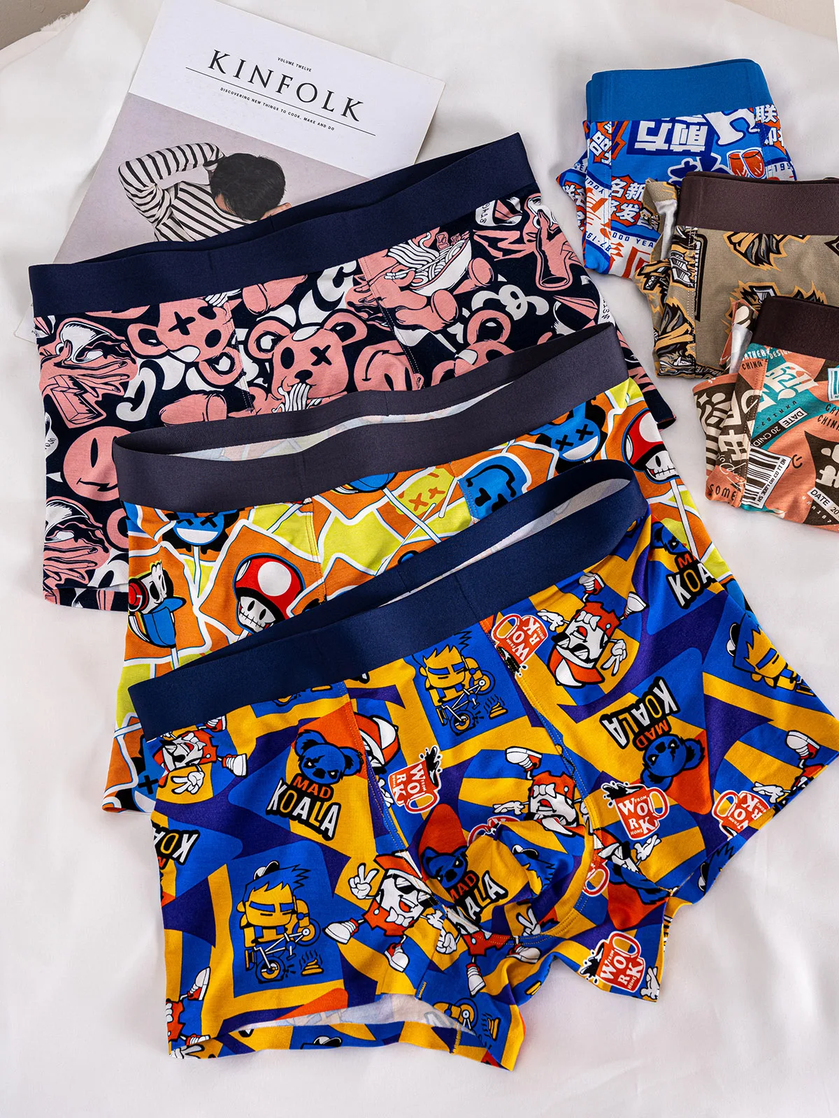 Trend ige Teenager-Unterwäsche männliche Student Boxershorts Sommer dünne bequeme und atmungsaktive Shorts vier eckige Hosen