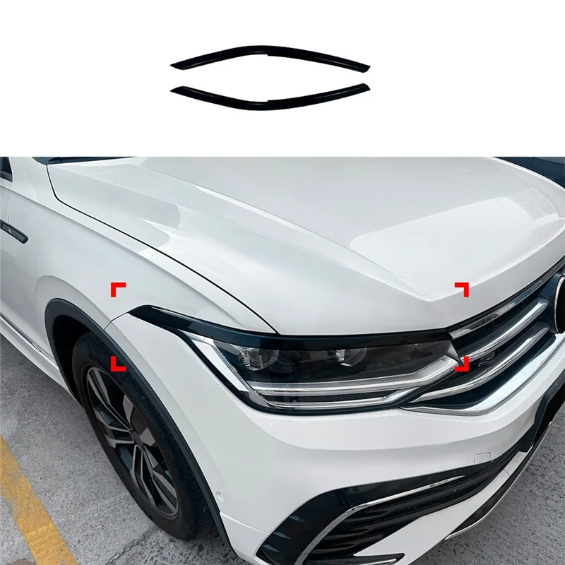 

Крышка для бровей автомобильных фар для VW Tiguan MK2.5 2021-2023, накладка на крышку век лампы
