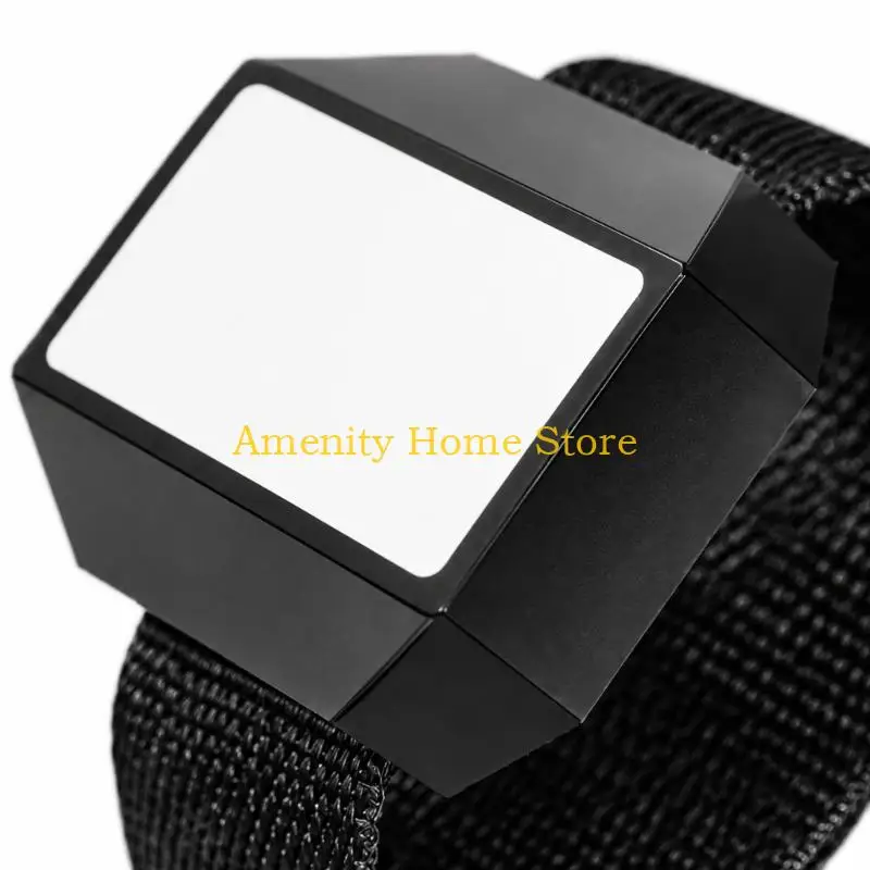 F26C Magnetic Wristband with a Rectangular Panel for Screwdriver Bits, Small Hardware, Furniture Installation, and Assembly Work