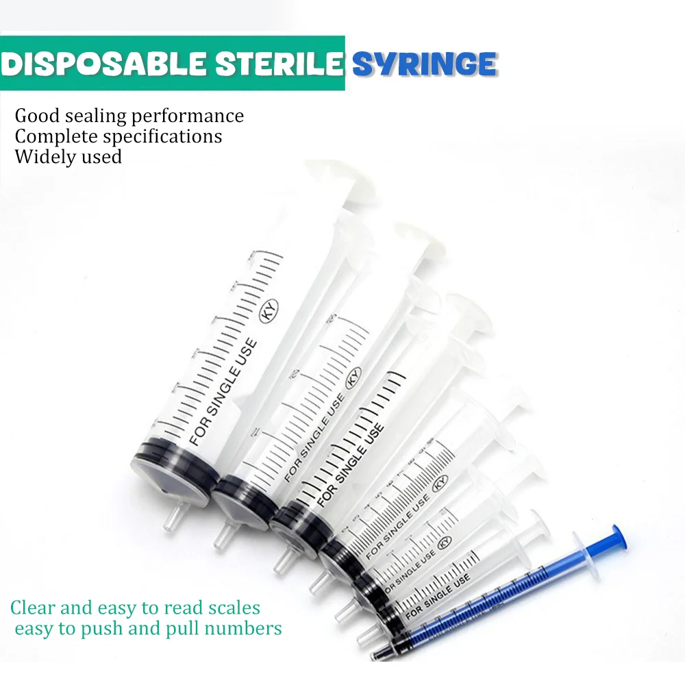 

Одноразовый медицинский шприц для растворения 5мл, 10мл, 20мл, 30мл, 50мл шприцы Экспериментальная отборка Инструменты для инъекций красоты