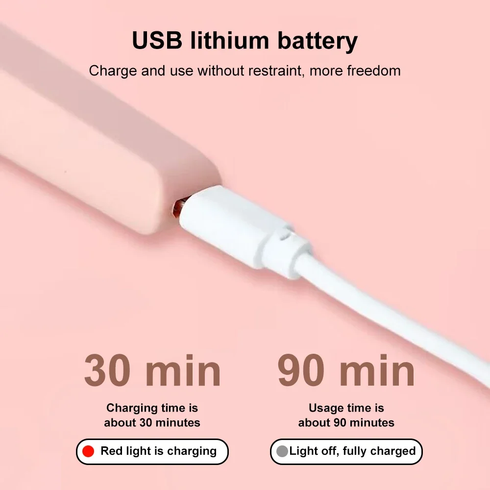 Electric Nail Polish Drill Set Machine With Light Portable With Battery Mini Electric Manicure Art Pen Tools For Gel Remover