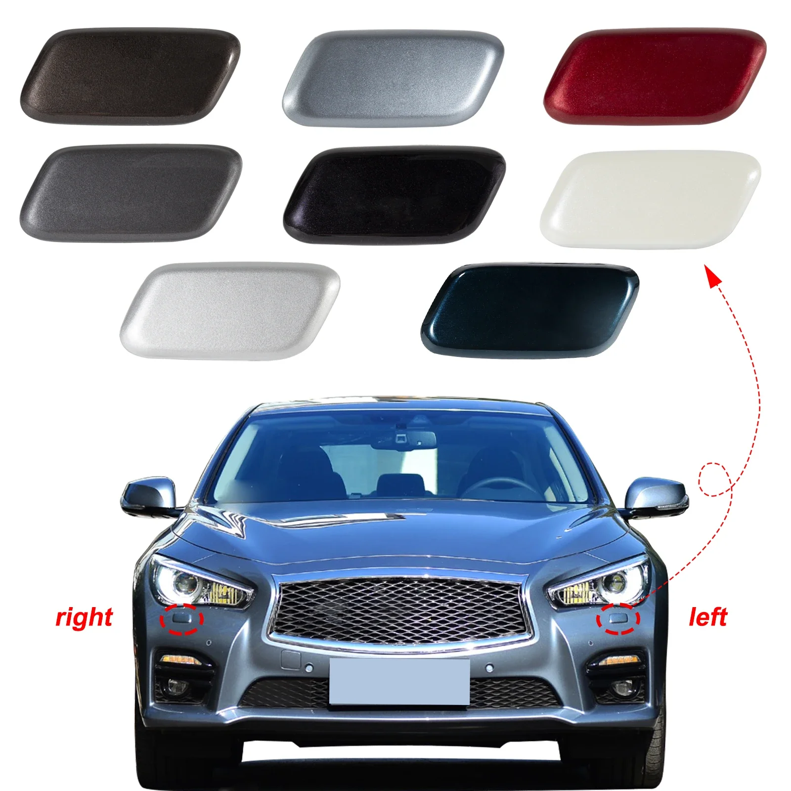 

OLANGDA передний бампер, крышка омывателя фар для Infiniti Q50 Q50L 2014 2015 2016 2017