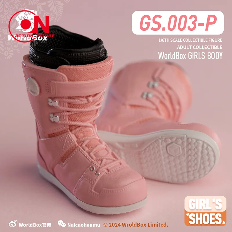 Worldbox GS003 1/6 أحذية التزلج النسائية الصلبة أحذية الثلوج الملابس نموذج صالح 12 ''الجندي عمل الشكل دمى الجسم #4