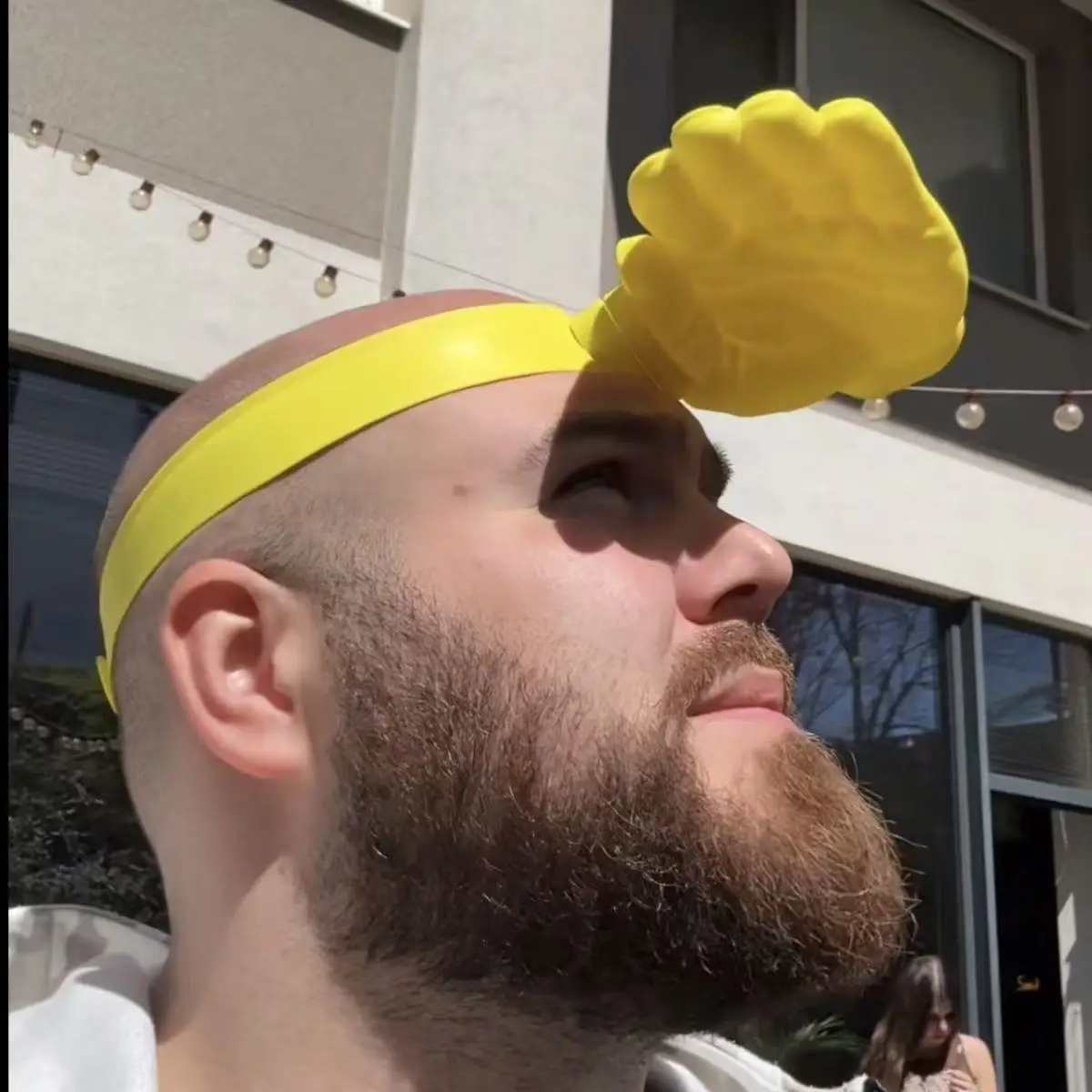 

Trendy Palm-Sized Sun Hat 3D Printed Funny Palm Shape Sun Visor Summer Outdoor UV Protection Sunshade Hat Creative Gift