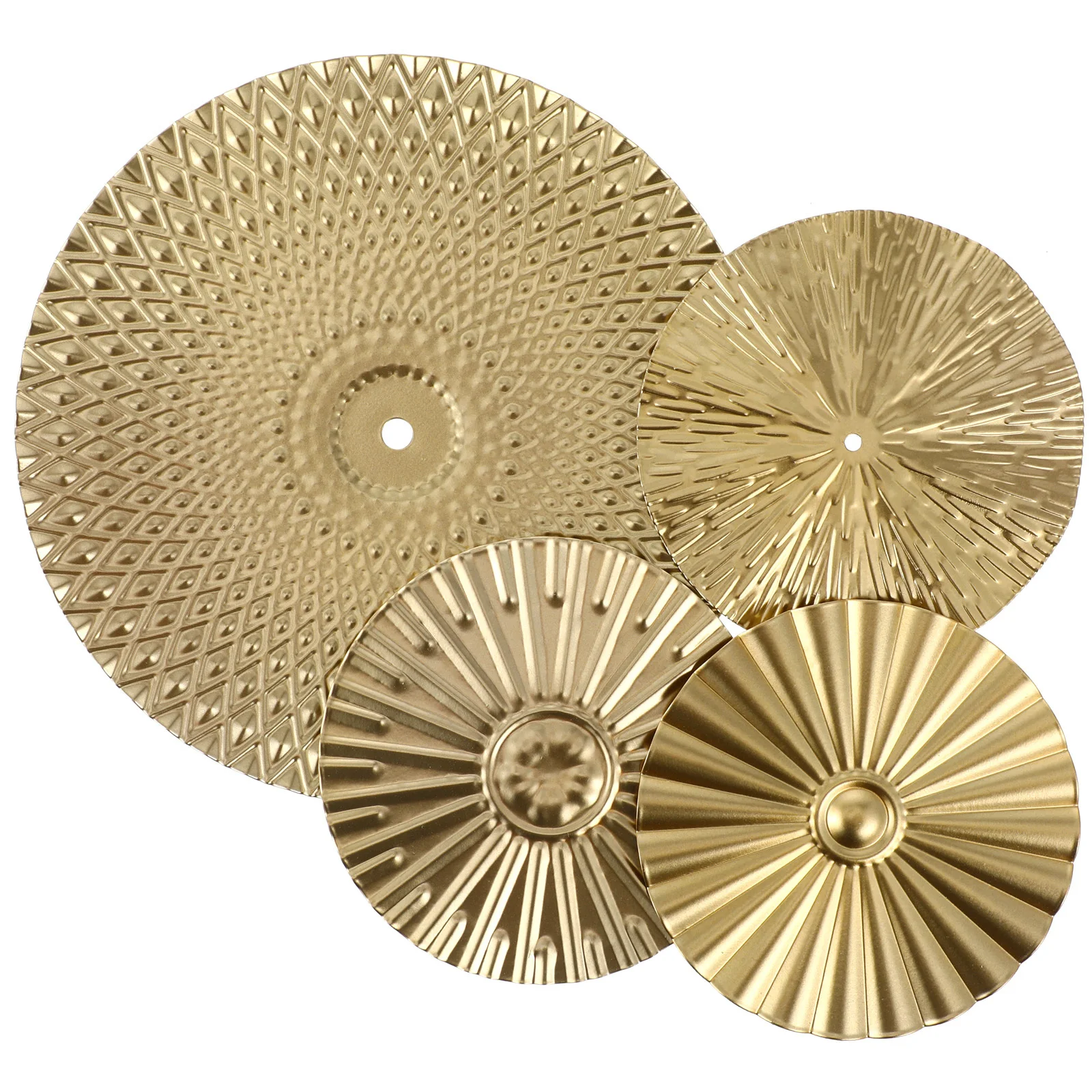 

4Pcs Metal Wall Art Modern Irregular Disc Decor for Home Office Wall Hanging Decoration Indoor Space Home Decor