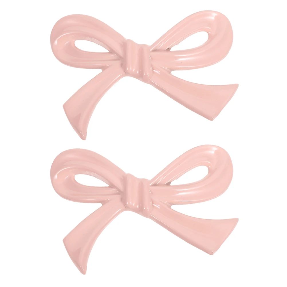 

2pcs Bow-knot Shaped Furniture Drawer Pulls Replacement, Cabinets Knobs Metal Bow Furniture Wardrobe Dresser Handle Hardware