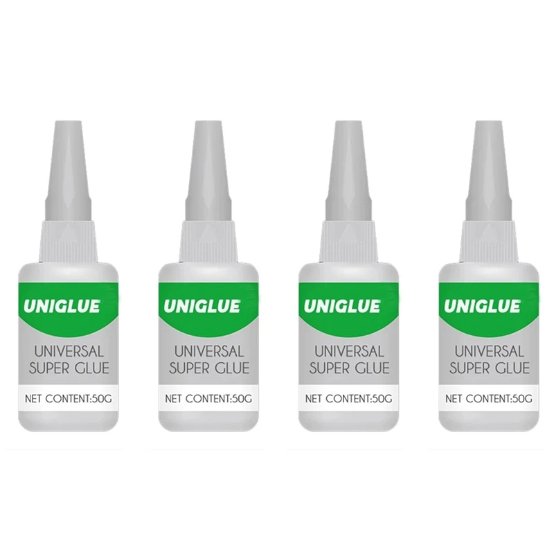 

4X Uniglue Universal Super Glue Strong Plastic Glue For Resin Ceramic Metal Glass