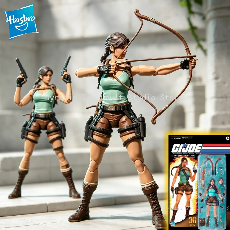 【EN STOCK】Hasbro G.I. Figura de Acción Coleccionable Joe Classified Series Lara Croft de 6 Pulgadas con Múltiples Accesorios