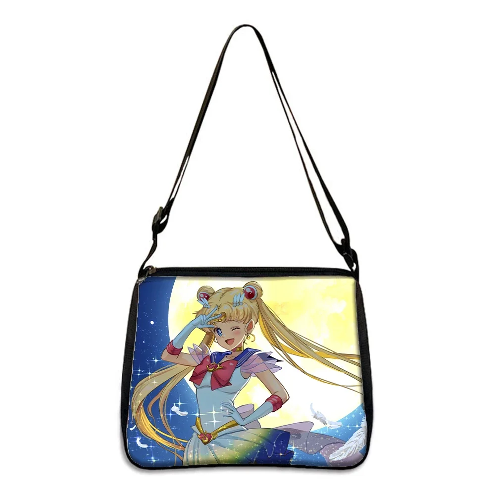 Sailor Moon Y2K Shoulder Bag Kawaii Cartoon Anime Women\'s Storage Bag Underarm Bags Fashion Accessories Shopping Travel Tote Bag