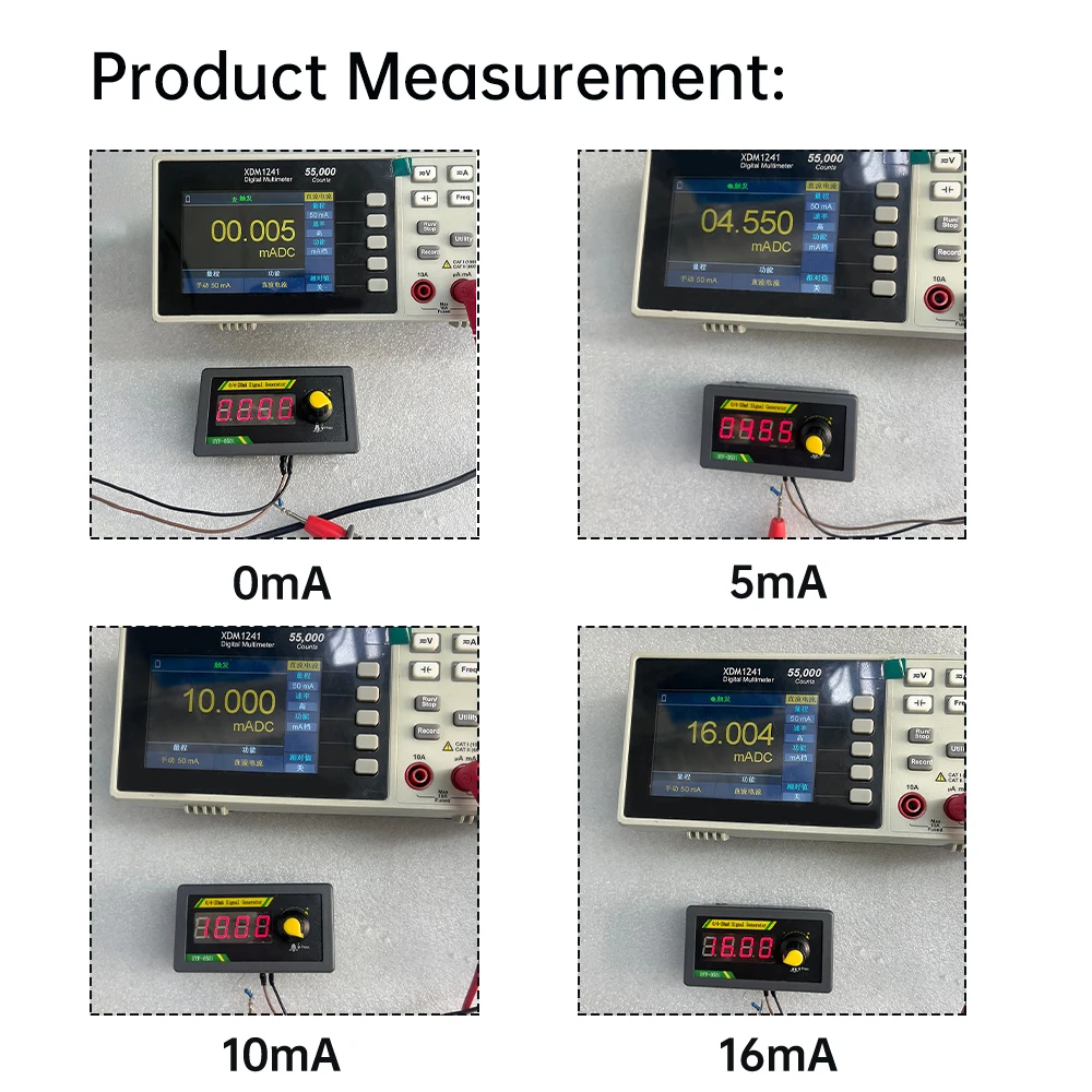 4‐20mA/0-20mA مولد إشارة عالي الدقة 4 أرقام LED محاكي الجهد الحالي لـ PLC/DCS/جهاز إرسال الضغط تصحيح الأخطاء