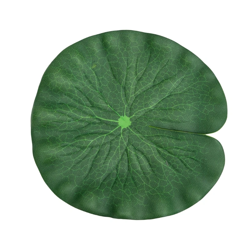 Floating Lotus Leaves with Details Artificial Garden Decor 4 Pieces