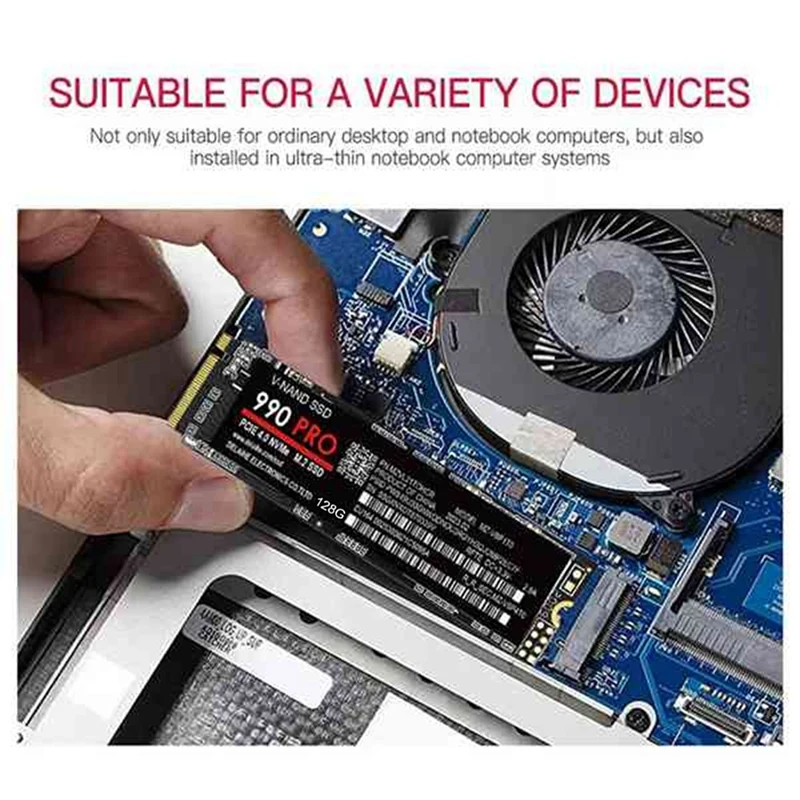 

AF91-SSD Твердотельный твердотельный накопитель 128G 990 PRO M.2 2280 Pcie 4,0 Nvme Игровой внутренний жесткий диск для настольного ноутбука
