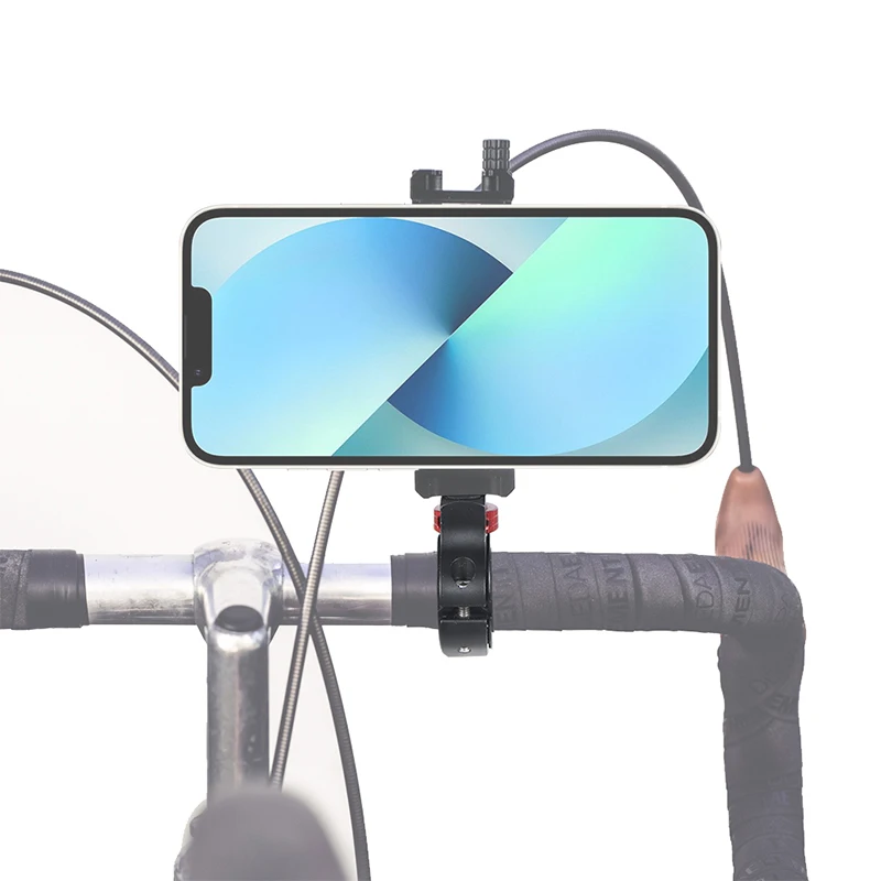 Verstärkte Fahrradlenkerhalterung 1/4 Schraube für GoPro 13 12 Insta360 X5 X4 DJI OSMO 360 Kamera Handy Motorradhalter – Detail 8