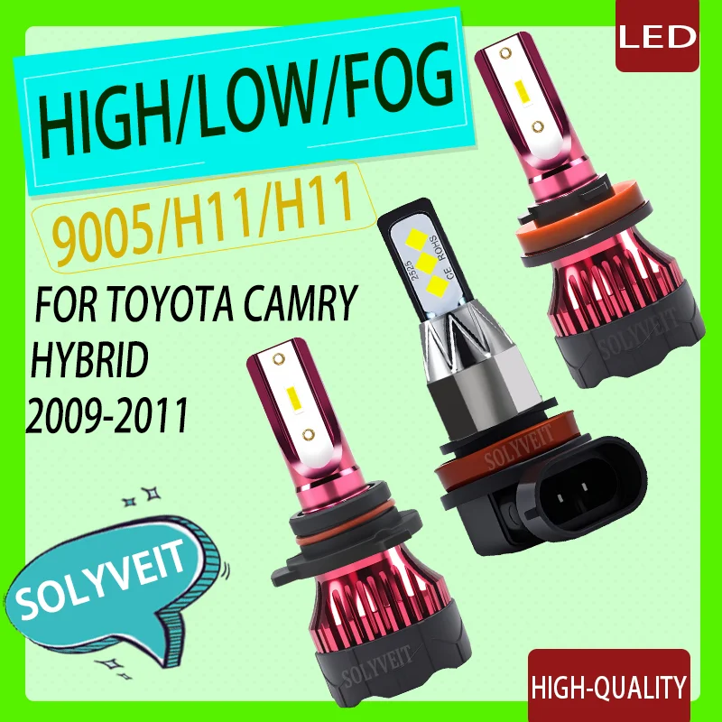 waterproof Wide Illumination Range Easy to Install 9005 H11 H11 LED Headlight foglight For TOYOTA CAMRY HYBRID 2009 2010 2011