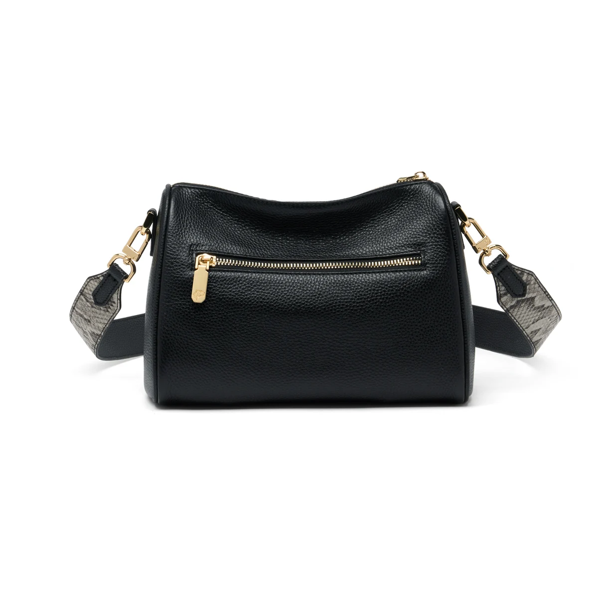 ZOOLER, bolso cruzado de piel auténtica con patrón de animales para mujer, bolso de hombro Original, monederos de seda para niñas, negro, nuevo #