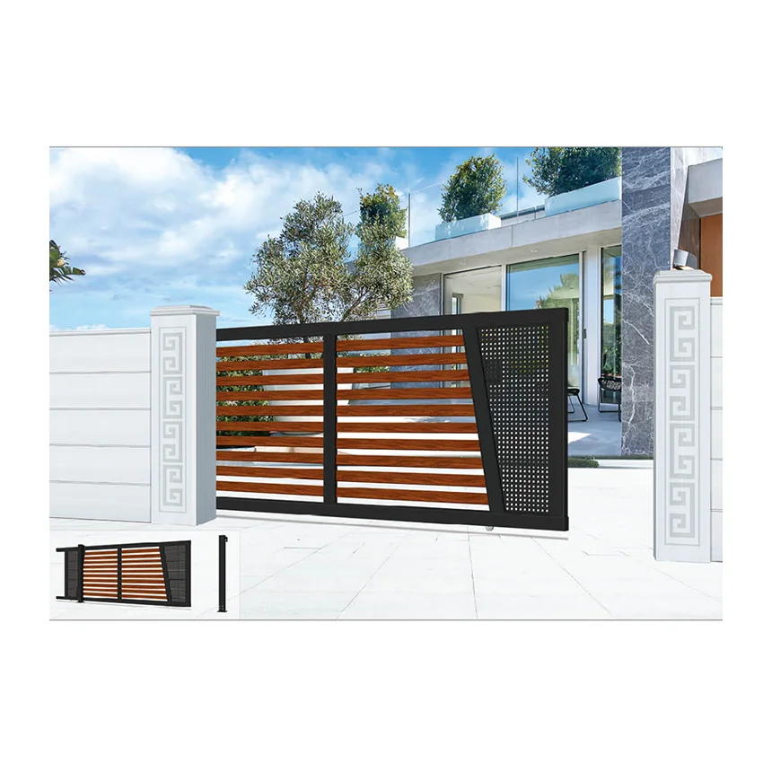

Aluminum Entrance Gates Automatic Driveway Sliding Gate for Garden