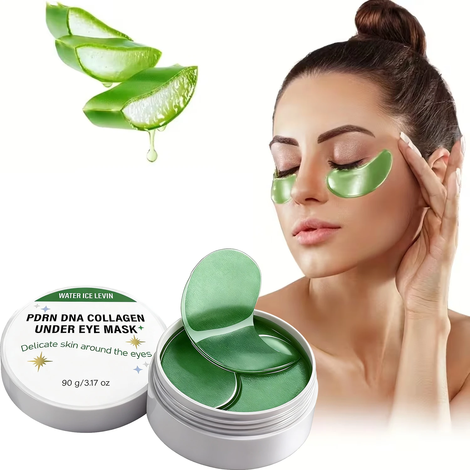 Advanced Pdrn Dna Collagen Versatile under Eye Mask Instant Precision Sticks for Forehead Eyes Mouth Neck 90g.