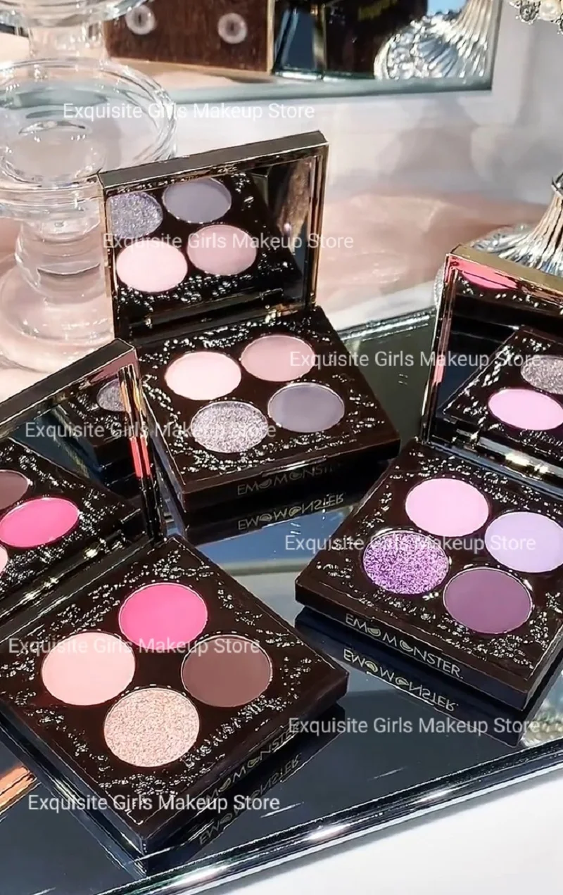 Haggard 4 Color Eyeshadow Matte Chameleon Pearl Shimmer Eye Shadow Palette