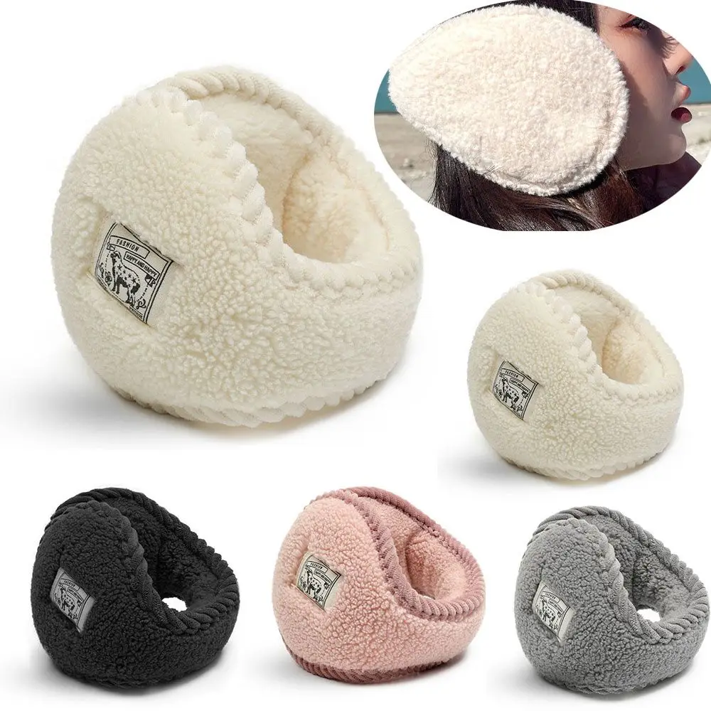 Windproof Earcap Winter Ear Muffs Cover Ear Protect Warm Earmuff Lamb Wool Women Earmuffs