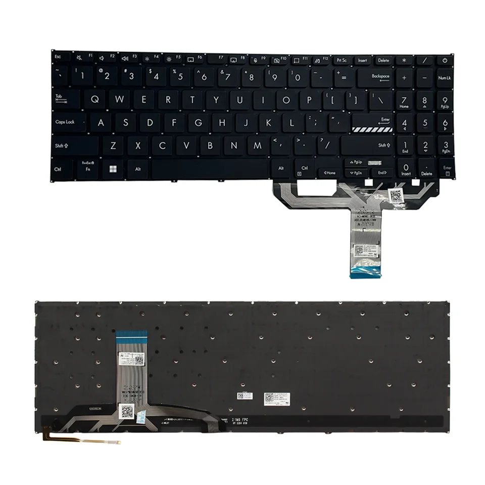 Imagem -02 - Teclado Retroiluminado para Asus Vivobook Novo Eua X1503z za K6602z M1503q X1502 za va M1502 z B1502 Pro16 16x X1603 z