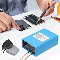 CNCEST Battery Spot Welding Machine 5000W for 4000MAh Battery Spot Welder 10 Gears Blue Mini Welder W/ Foot Pedal