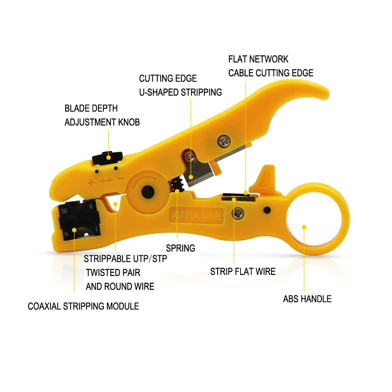 NEW Automatic Stripping Pliers Universal Coaxial Cable Wire Stripper Wire Cable Tools Stripping Crimping Tools