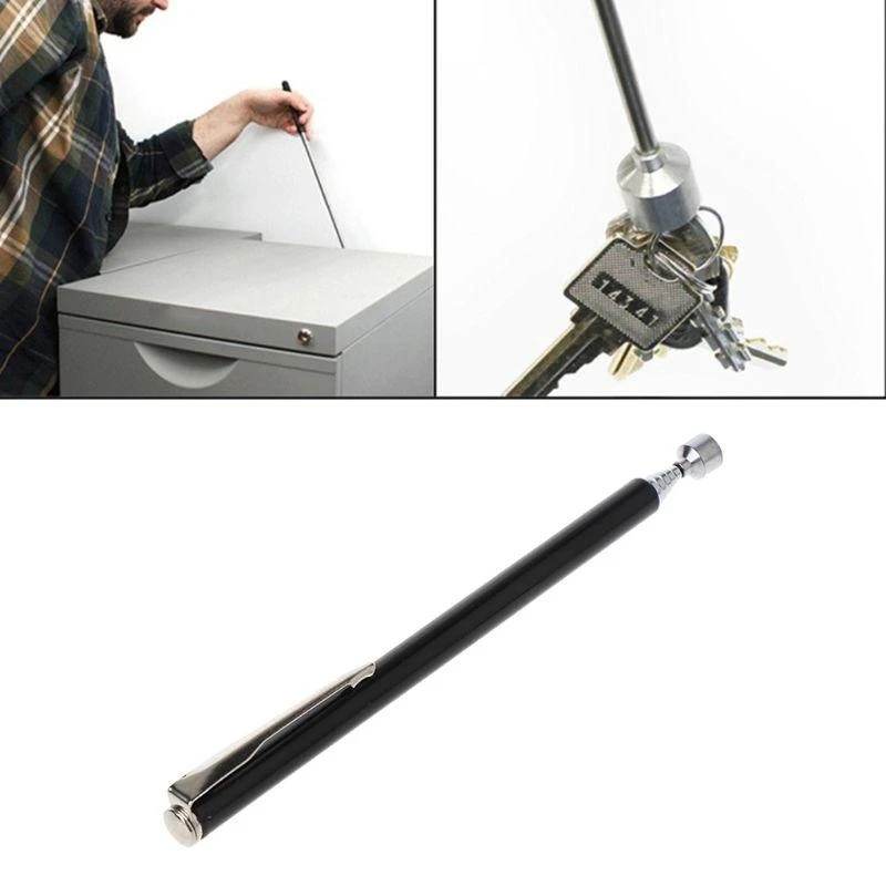 367D Mini Portable Telescopic Magnet Pen Extendable Pick Up Rod Handhe