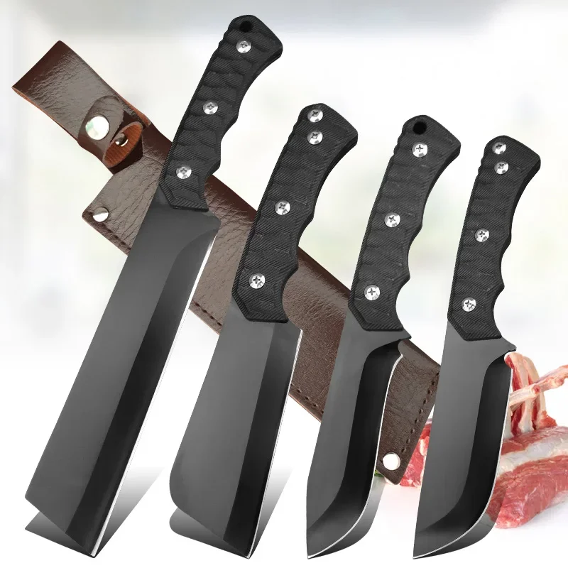 Handmade Forged Meat Knife Professional Kitchen Boning Cleaver Meat Cooking Knife Fruit Vegetables Slicing Butcher Knife