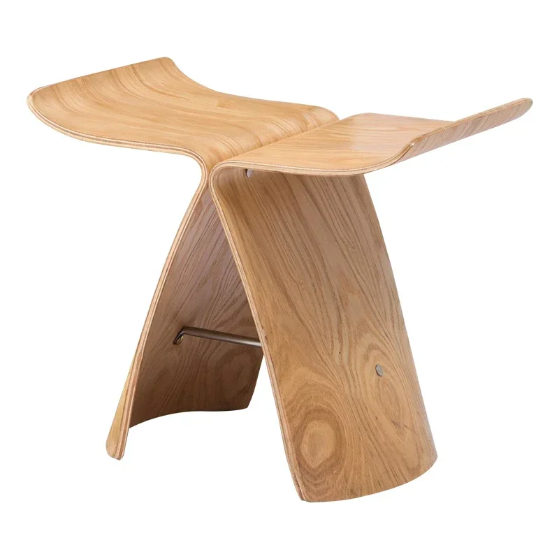 

Butterfly Stool Made from Ash Plywood 4 Colors Natural/Black/Walnut Stool Chair For Living Room, Bedroom Wooden Stool Display