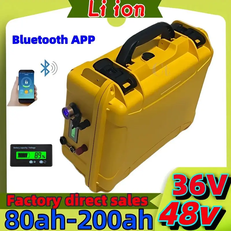 

200Ah 100AH 150AH 300Ah 400AH 500Ah 600Ah Lifepo4 литиевая батарея Bluetooth BMS источник питания для инверторной рыбацкой лодки