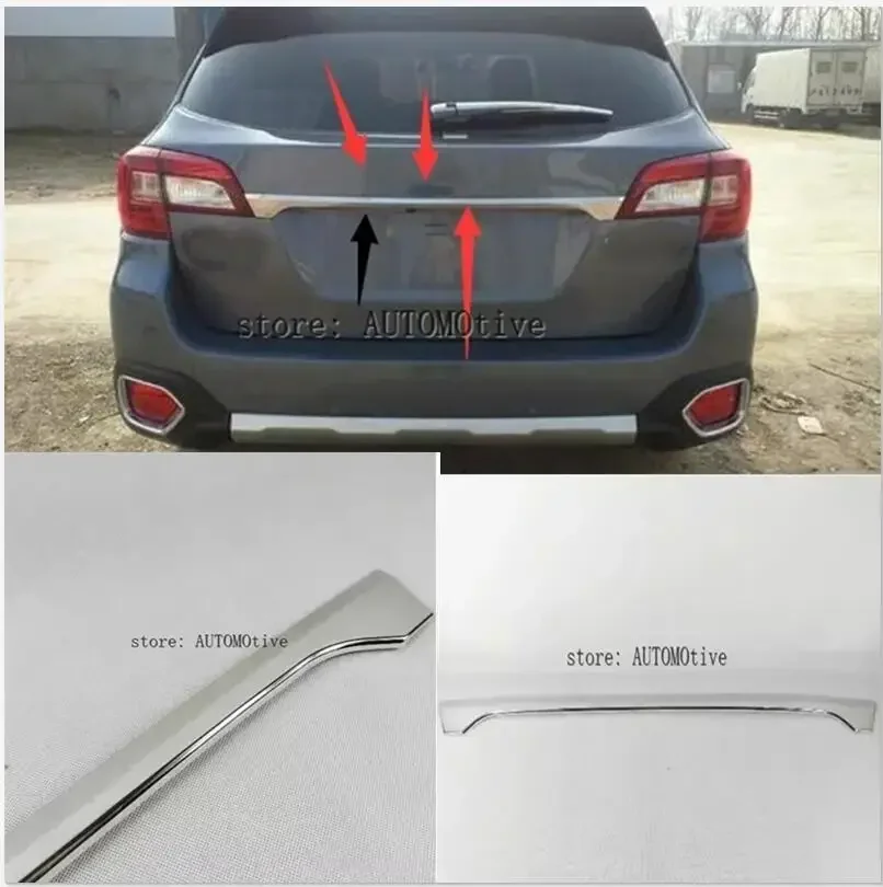 Chromed Rear Trunk Lid Cover Trim For Subaru Outback 2015 2016 2017 18 19 2020