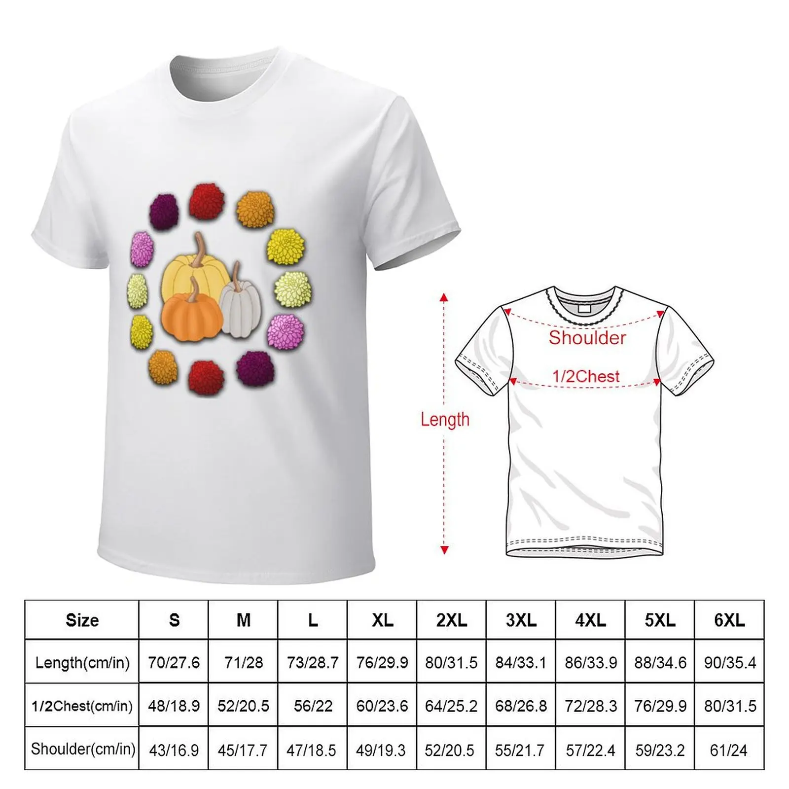 Fall Mums: Candy Corn Pumpkins T-Shirt quick-drying tops t shirts men