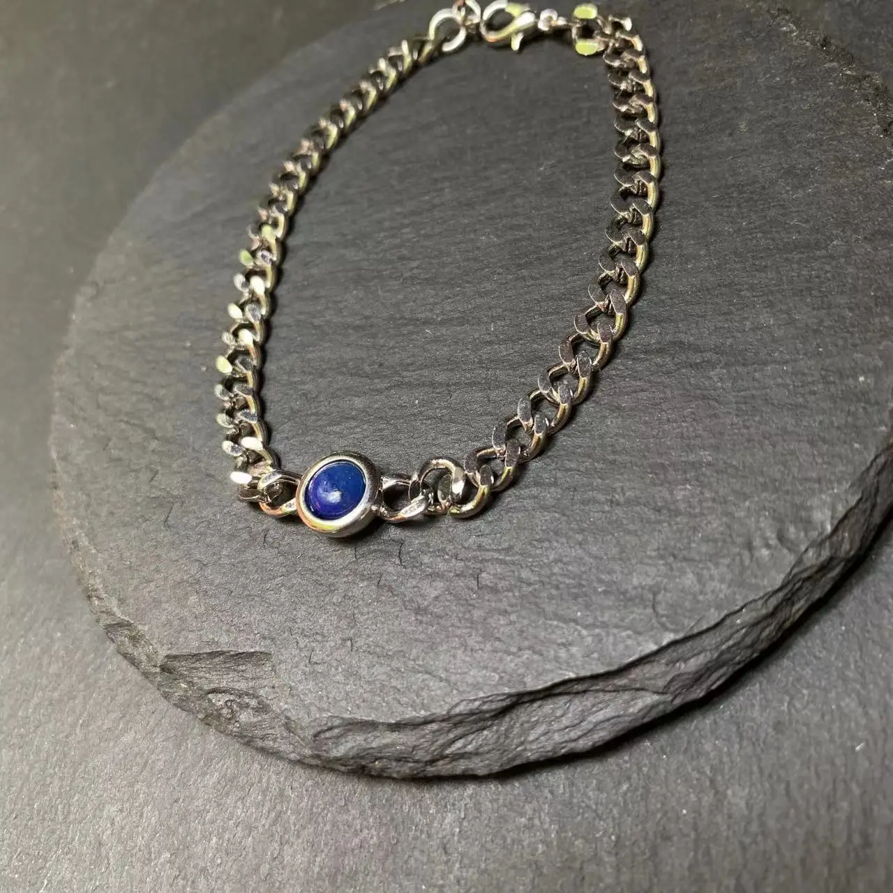 Natural Lapis Bracelets & Bangles For Women Adjustable Fine Jewelry Simple Trendy Bracelet Lucky Chain Bracelet image 4